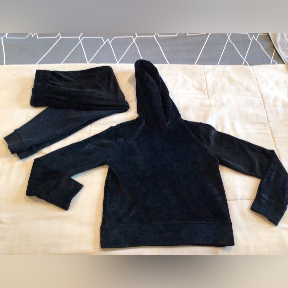 Ideology - Black velour jogger set.